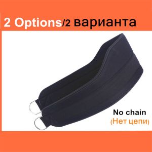 VNEUB1 Gym Fitness With Chain Sport Chin Up Pull Up Dipping Belt Waist Support Weight Lifting Belt Protector Strap