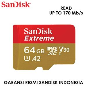 Sandisk Extreme Pro A2 Microsd 32gb 64gb 128gb 256gb 512gb 1tb