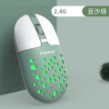 Chuột không dây Bluetooth, 2.4G Bộ thu không dây + Kết nối Bluetooth, đèn LED, im lặng, có thể sạc qua USB, tương thích với tất cả & điện thoại & máy tính xách tay & máy tính. 