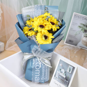 Preserved Fresh Flower Sunflower Bouquet   SUNFLOWER   Soap flower   Teachers Day Gift   Flower Shop Wholesale
