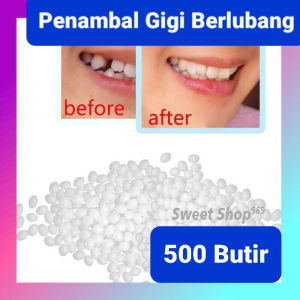 500 BUTIR PENAMBAL GIGI BERLUBANG TEMPTOOTH GIGI PALSU