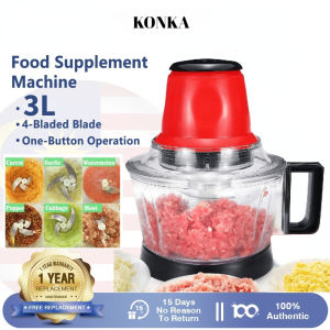 🌹READY STOCK🌹KONKA 3L Powerful Electric Multifunction Food Meat Grinder Mincer 4 Blade Blender Pengisar Daging Serbaguna 绞肉机