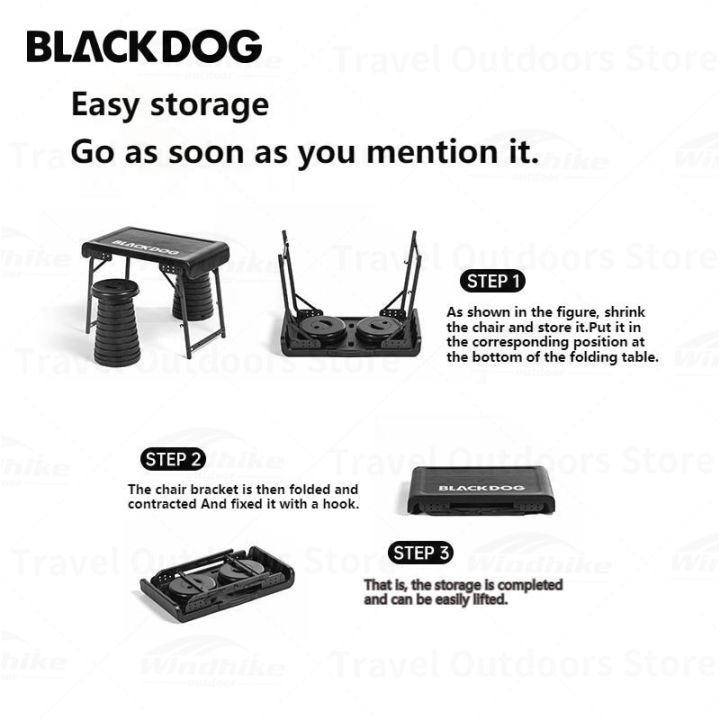 BLACKDOG%20Black%20Folding%20Table%20&%20Chair%20Set%20Portable%20Lightweight%20Foldable%20Table%20Chair%20Camping%20Aluminum%20PE%20Plastic%20Table%20Telescopic%20Chair%20Set%20Outdoor%20Hiking%20Picnic%20BBQ%20Dining%20Heavy%20Duty%20Original%20Black%20Dog%20-%20Image%207