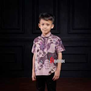 Baju batik couple ayah dan anak laki laki lengan panjang dan pendek usai 2 sampai 10 tahun Kemeja batik anak cowok lengan panjang dan pendek motif terbaru Couple batik ayah dan anak laki laki kekinian
