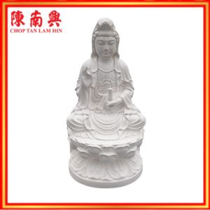 Chop Tan Lam Hin White Lotus GuanYin 陈南兴 观音全白 3.6寸