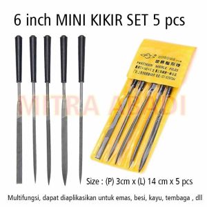 Alat Kikir Mini 6 / 6 INCHI ( 1 SET ISI 5 PCS )