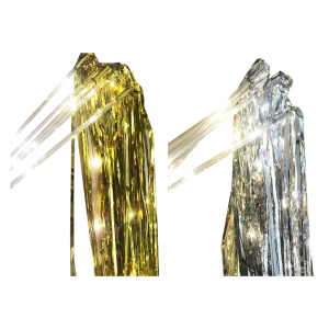 10Pieces LED Light Tinsels Fringes Sticks LED Glows Wedding Wand Accessory For Elegant Celebration And Parties