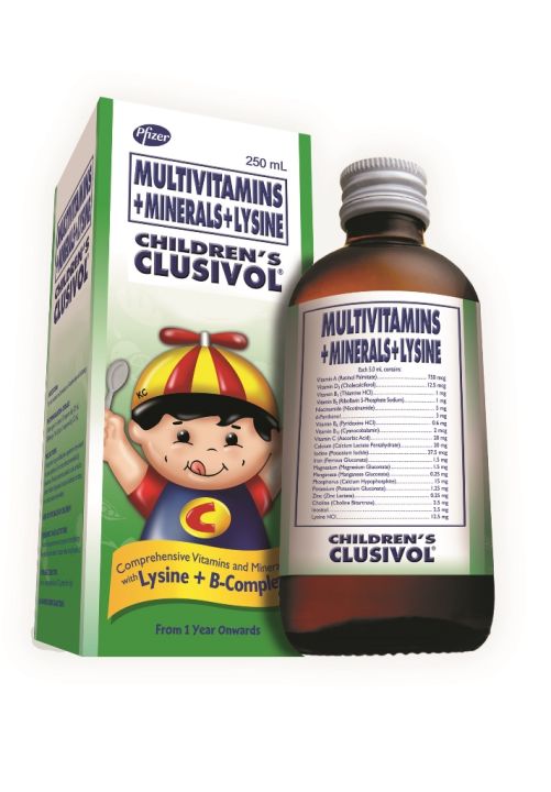 Clusivol Multivitamins + Minerals + Lysine Syrup 250mL