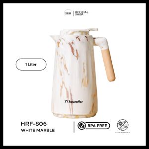 X&W Teko Termos 1L Desain Nordic Elegan HRF-806 Inner Glass Premium Simpan Panas & Dingin Hingga 48 Jam