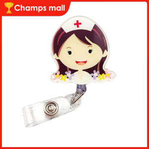 Nurse ID Name Card Badge Retractable Badge Reel Nurse Exihibiton ID Clip Cartoon Badge Reel Clip