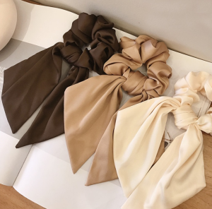 Dây buộc tóc ruy băng vải lụa cực xinh.