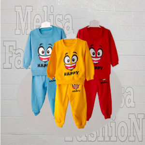 1 Stel Sweater Jogger Bayi & Anak Size S dan M Usia 3 Sampai 18 Bulan Karakter Babyface