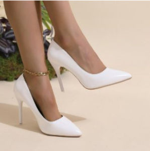 Free Shipping High-Heeled Shoes Autumn New Collection Pointed-Toe Shallow-Cut Stiletto Heel Slip-On Style Elegant WomenS Shoes