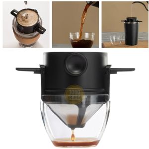 Dripper Kopi V60 Lipat Portabel V60 Coffee Dripper Portable Saringan Kopi Filter Stainless Steel