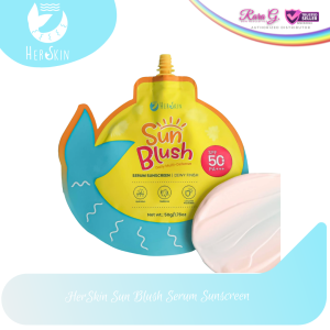 HerSkin Sun Blush Serum Sunscreen Dewey Finish SPF50
