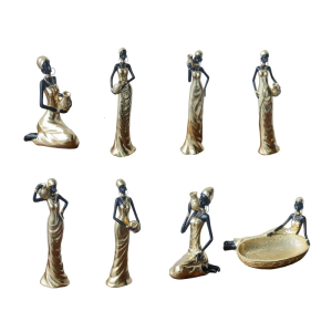 NGHỆ THUẬT nhựa Châu Phi người phụ nữ điêu khắc nâng cao thẩm mỹ nhà với chiều sâu văn hóa và màu sắc