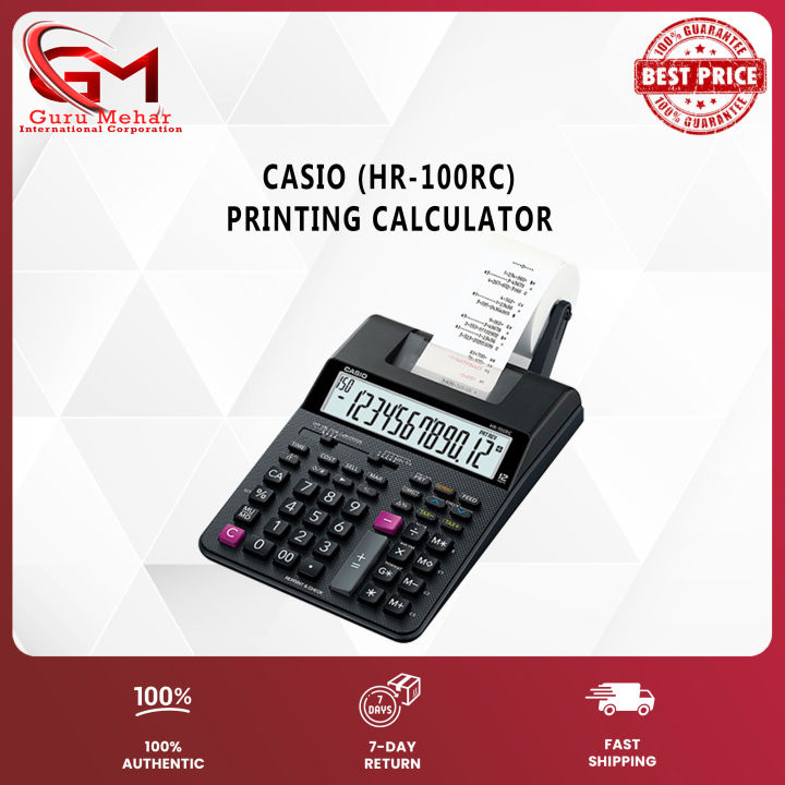 CASIO (HR100RC) Printing Calculator Lazada PH