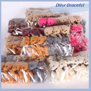 Ditur 12 cái/lốc Gấu nhồi bông mềm đồ chơi búp bê gấu bông nhỏ quà tặng nhỏ