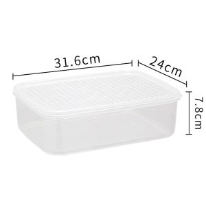 【Produk Diskon】 Storage lemari es / kotak penyimpanan makanan / rak yang dapat dipanaskan / kulkas box