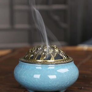 Incense Burner Incense Burner for Home Use Indoor Creative Home Decor Bathroom Bedroom Living Room Ceramic Incense Burner