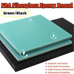 Black FR4 Fiberglass Epoxy Board - Insulating Anti-Static High Pressure Resistant Panel for PCB & Industrial Use Thickness: 0.3~50mm Customized cutting