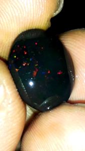 Batu Cincin Kalimaya Black Opal Solid Asli Banten Class Medium