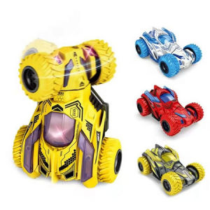 Mainan Mobil Pull Back Cars Monster Truck Turnable Head Vehicles 360