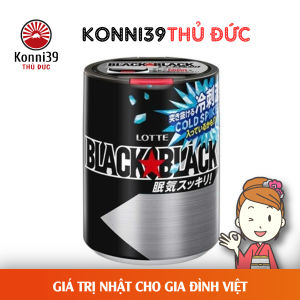 KẸO CAO SU KHÔNG ĐƯỜNG BLACK BLACK LOTTE (HỘP 133GR)