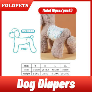 FOLOPETS Pet Dog Diaper Disposable Dog Diaper Male Female Dog Belly Wrap Full Wrap