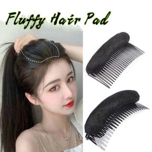AXW9994 Hairpin Black Princess Styling Tools False Hair Clip Hair Combs Fluffy Hair Pad Wig Cushion DIY Hair Extension Invisible Hair Bun