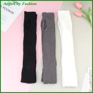 AngelCity Fashion Store Y2k Winter Leg Warmers Fluffy Goth Accessories Gothic Lolita Knit Long Socks Women Legs Warmers Lady Sock Gothic Stylish Legging
