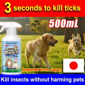 【Takes effect in 1s】600ML Anti tick and flea for dogs  Pet insecticide Spray Flea and Tick Remover for Dogs & Cats Anti flea and ticks for dogs Tick and flea killer for dogs Tick and flea spraydog anti tick and fleadog spray for ticks and fleas