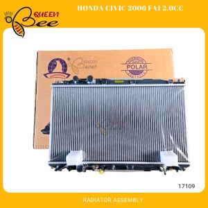 QUEEN BEE 17109 Honda Civic 2006 FA1 2.0CC Radiator Assembly A/T 1ROW 19010-RNA-G51 (Polar)
