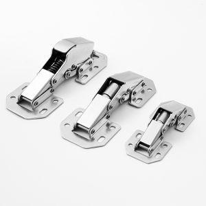 QIHUISHI Bản lề tủ không giảm xóc 4 inch với góc mở 90 độ cho cửa gỗ phần cứng thép bền với hoạt động trơn tru