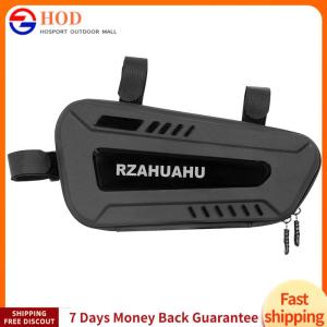 【Outdoor】Bike Triangle Bag Waterproof Bicycle Top Tube Bag Hard Shell Bicycle Frame Storage Bag for MTB Road Bikes