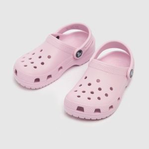 Giày sục crocs chuẩn xịn chống hôi chân nhựa tế bào êm mềm dẻo bền đi mưa lội nước đi biển cho trẻ em : Crocs band classic màu hồng tặng kèm sticker