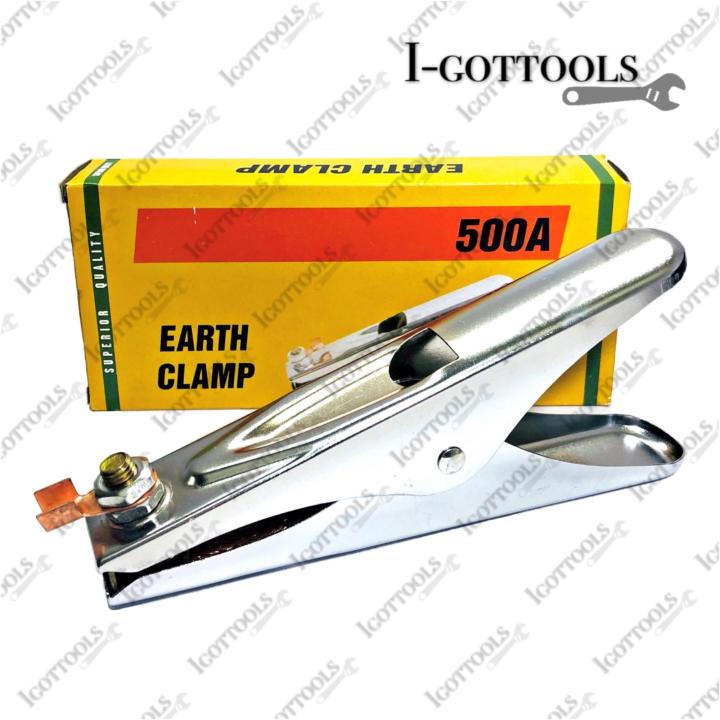 500A Premium Welding Ground Clamp MIG MMA TIG Plasma Earth Cable Holder ...