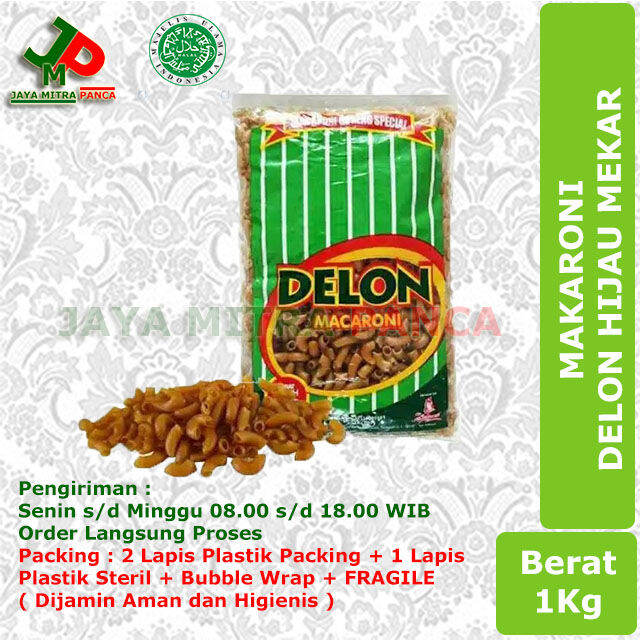 MAKARONI Delon Hijau Mekar 1kg EXP Des 2025 Lazada Indonesia