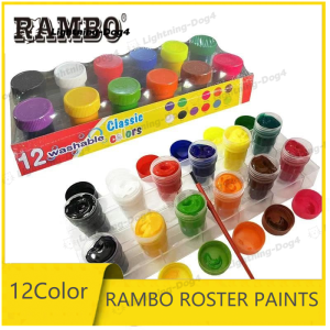 12 Color poster paints Set Oil Watercolor Pigments DIY Poster Colours Painting Art Supplies 10ML Stationery