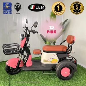★LEM★Electric tricycle adult new mini family electric car for men and women pick up the children