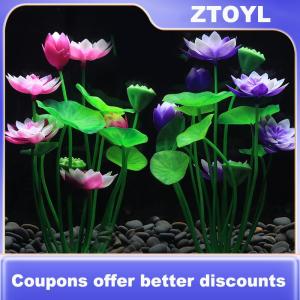 【ZTOYL】 Bể cá nhân tạo sen cây trang trí bể cá cảnh quan nước cỏ đồ trang trí thủy sản mô phỏng nhà máy hoa Nguồn cung cấp