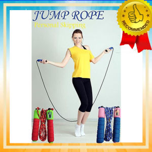 ( SIAP KIRIM ) Alat Lompat Tali Hitung Otomatis - Skipping Jump Rope + Counter Penghitung Lompat Tali