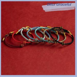 Ditur Hand Woven Size Adjustable DIY Red String Bracelets