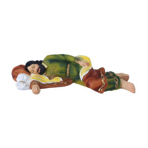 Classical Reclining Figurine Resin Desktop Decoration Gift for Fathers Day Christmas Home Decor