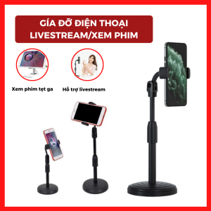 Giá đỡ điện thoại đa năng cao cấp dùng livestream livestream/xem phim đa năng-Giá đỡ cho điện thoại có thể quay 360 độ tăng chỉnh chiều cao