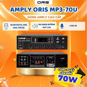 [HCM]Amply bluetooth dùng cho loa phóng loa âm tường loa treo tường Oris MP3-70U (không chia kênh)