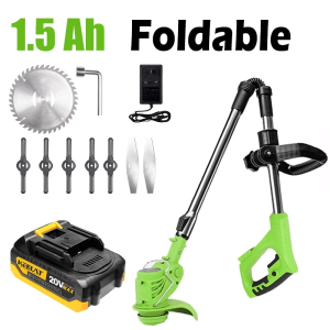 KEELAT Folding Grass Cutter Cordless Mesin Rumput Bateri Mesin Potong Rumput heavy duty Grass Cutter Battery Power Tool
