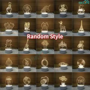 [OKLIFE. SG]Home Decoration Lightning Lampu Tidur Table Lamp Bed Side Lights 3D LED Light Creative USB Night Lamps