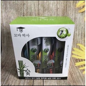 Hộp 30 cái Bàn Chải Đánh Răng Than Tre Hoạt Tính Bossi Hàn Quốc: