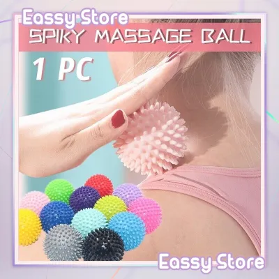(1 PC) Yoga Spiky Massage Ball Trigger Point Sport Fitness Hand Foot Pain Stress Relief Muscle Relax Roller Reflexology